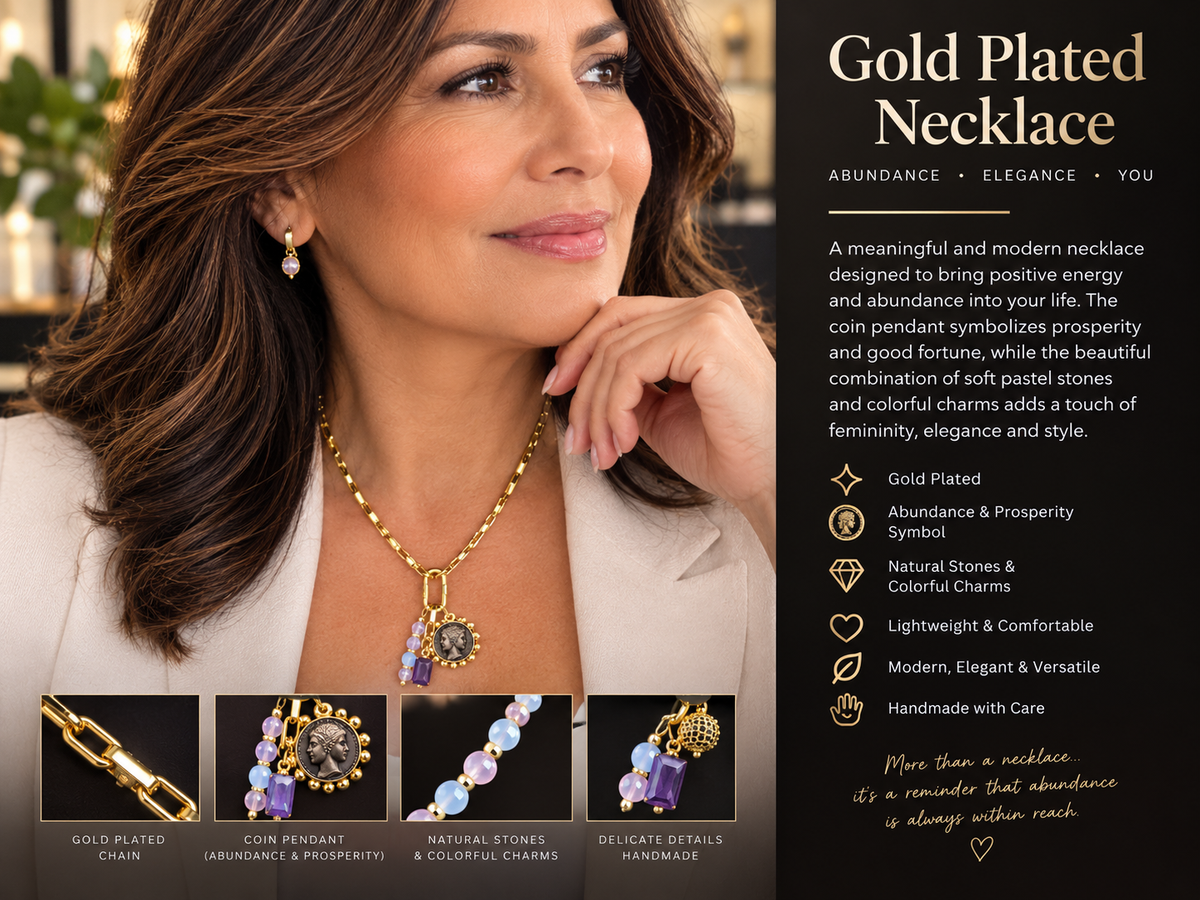 Calma Abundance | Handmade Gold-Plated Coin Necklace